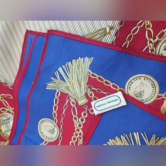 Adrienne Vittadini 💯 Silk Scarf Vintage Square - Picture 7 of 11